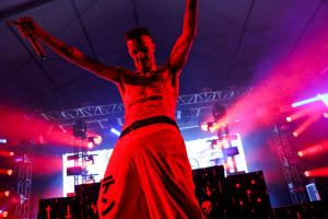 Die Antwoord performs a late night set at the 2014 Bonnaroo Music and Arts Festival during the early morning hours of June 14, 2014. (Matt Masters/MTSU Sidelines)