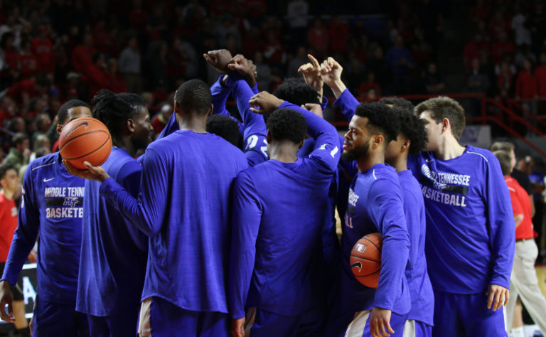 Men’s Basketball: MTSU wins 66-62 thriller in front of a sold-out Diddle Arena