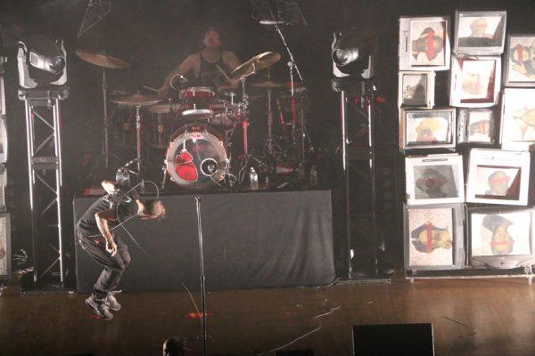 Bert McCracken, left, and Dan Whitesides, right, of The Used perform at the War Memorial Auditorium in Nashville, Tenn. on Tuesday, May 5, 2015. The show was the band’s second stop on a co-headlining tour with Chevelle. (MTSU Sidelines / John Connor Coulston)