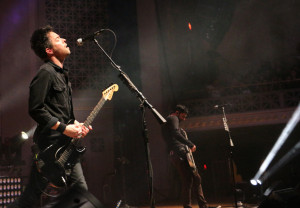 Pete Loeffler, left, and Dean Bernardini, right, of Chevelle perform at the War Memorial Auditorium in Nashville, Tenn. on Tuesday, May 5, 2015. The show was the band's second stop on a co-headlining tour with The Used. (MTSU Sidelines / John Connor Coulston)