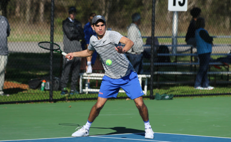 Men’s Tennis: Early doubles point, dominant singles play equal road win for Blue Raiders