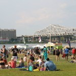 A shot of the festival grounds at the Forecastle Festival in Louisville, Kentucky on Sunday, July 20, 2015. (MTSU Sidelines / Dylan Skye Aycock)