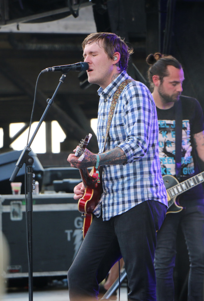 Brian Fallon of the Gaslight Anthem performs at the Forecastle Festival in Louisville, Ky., on Friday, July 17, 2015. (MTSU Sidelines / John Connor Coulston)