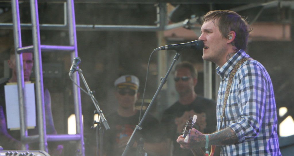 Brian Fallon of the Gaslight Anthem performs at the Forecastle Festival in Louisville, Ky., on Friday, July 17, 2015. (MTSU Sidelines / John Connor Coulston)