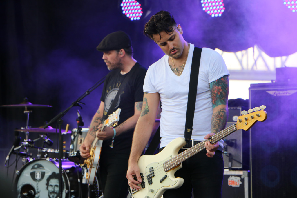 Alex Levine of the Gaslight Anthem performs at the Forecastle Festival in Louisville, Ky., on Friday, July 17, 2015. (MTSU Sidelines / John Connor Coulston)