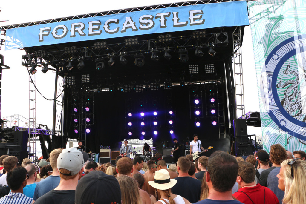 The Gaslight Anthem performs at the Forecastle Festival in Louisville, Ky., on Friday, July 17, 2015. (MTSU Sidelines / John Connor Coulston)