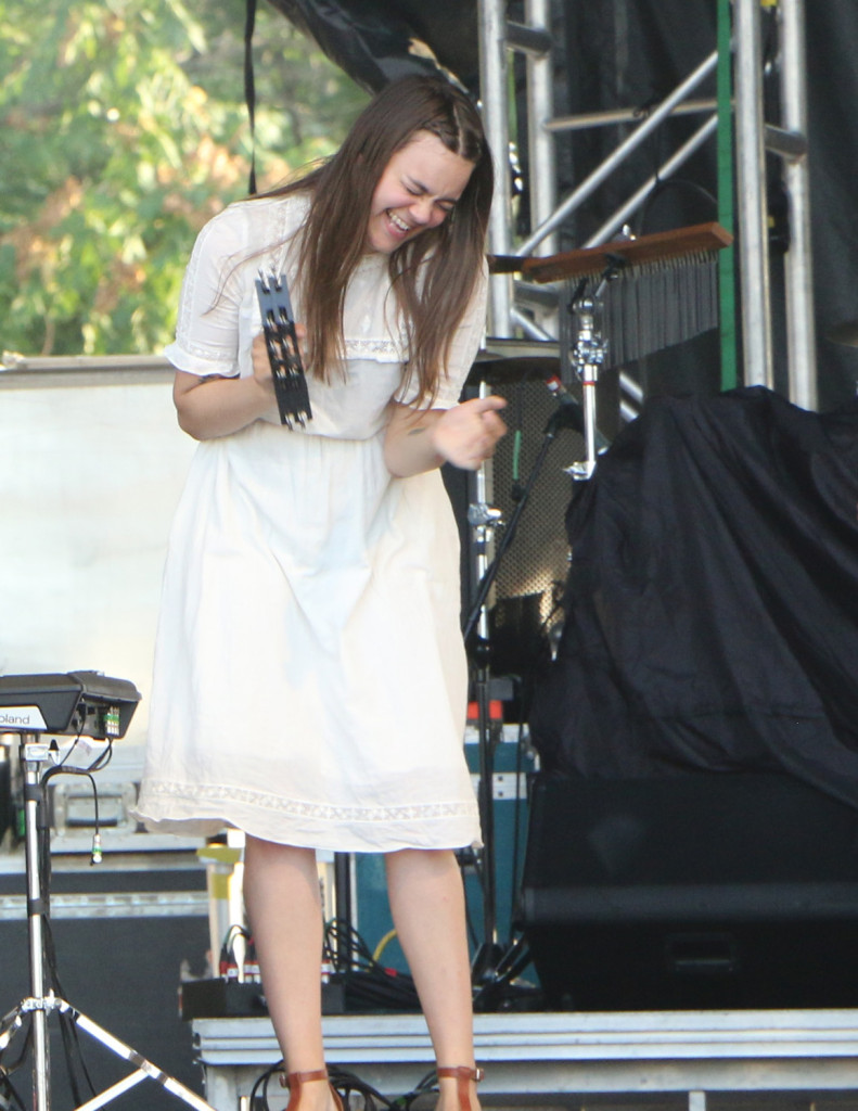 Klara Söderberg of First Aid Kit performs at the Sloss Music & Arts Festival in Birmingham, Ala., on Saturday, July 18, 2015. (MTSU Sidelines / John Connor Coulston)