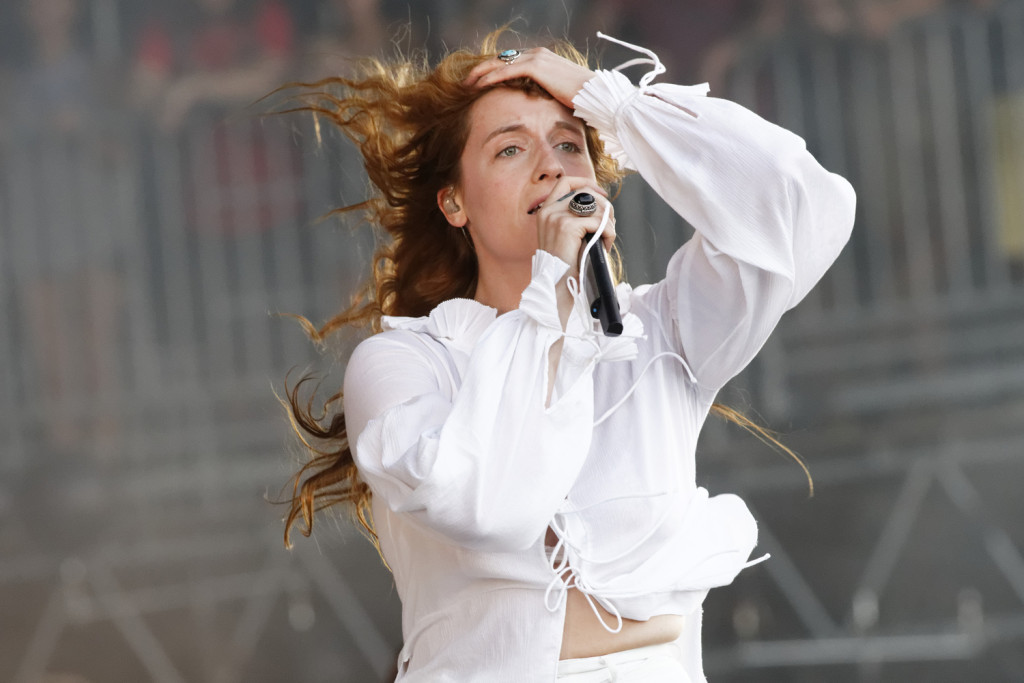 Florence Welch performs with the Machine at the Bonnaroo Music and Arts Festival in Manchester, Tenn. on Sunday, June 14, 2015. (MTSU Seigenthaler News Service / Gregory French)