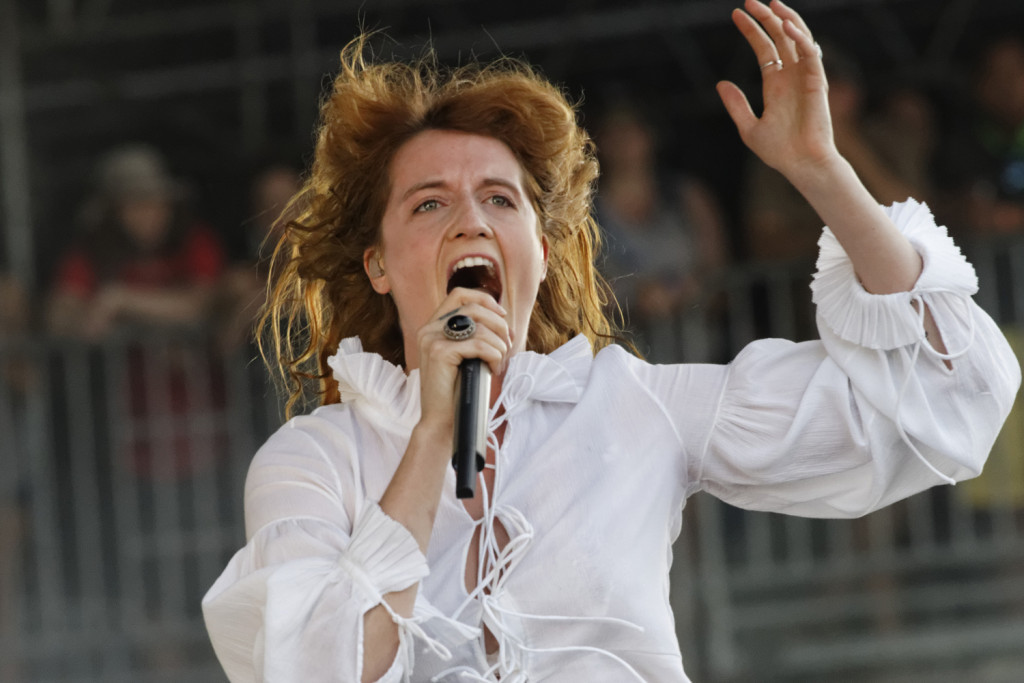 Florence Welch performs with the Machine at the Bonnaroo Music and Arts Festival in Manchester, Tenn. on Sunday, June 14, 2015. (MTSU Seigenthaler News Service / Gregory French)