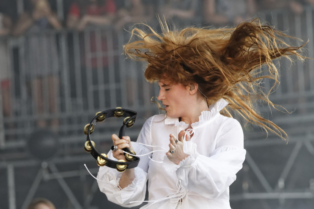 Florence Welch performs with the Machine at the Bonnaroo Music and Arts Festival in Manchester, Tenn. on Sunday, June 14, 2015. (MTSU Seigenthaler News Service / Gregory French)