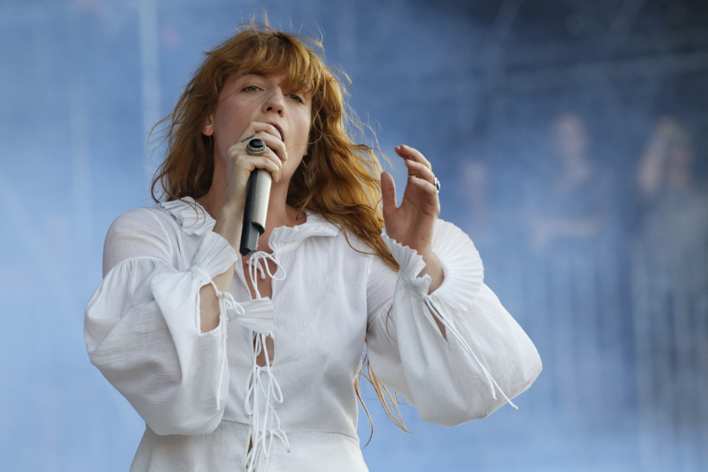 Florence Welch performs with the Machine at the Bonnaroo Music and Arts Festival in Manchester, Tenn. on Sunday, June 14, 2015. (MTSU Seigenthaler News Service / Gregory French)