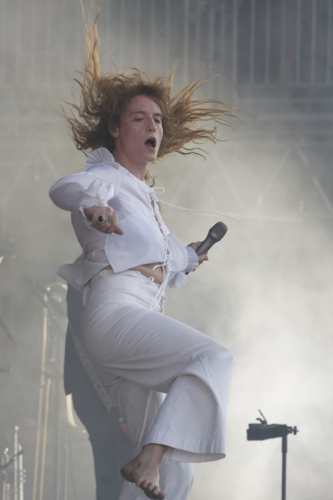 Florence Welch performs with the Machine at the Bonnaroo Music and Arts Festival in Manchester, Tenn. on Sunday, June 14, 2015. (MTSU Seigenthaler News Service / Gregory French)