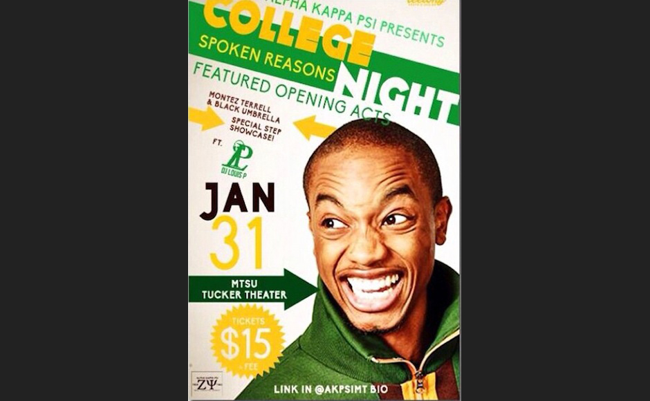 Youtube star Spoken Reasons will speak at MTSU's Tucker Theatre on Saturday Jan. 31, 2015. The appearance is a part of Alpha Kappa Psi's "College Night." (Photo submitted by Alpha Kappa Psi)