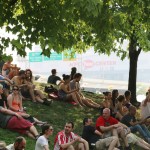 A shot of the festival grounds at the Forecastle Festival in Louisville, Kentucky on Sunday, July 20, 2015. (MTSU Sidelines / Dylan Skye Aycock)