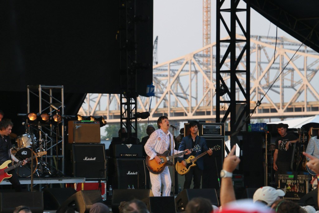 The Replacements perform with Green Day's Billie Joe Armstrong at the Forecastle Festival in Louisville, Kentucky on Sunday, July 20, 2015. (MTSU Sidelines / John Connor Coulston)