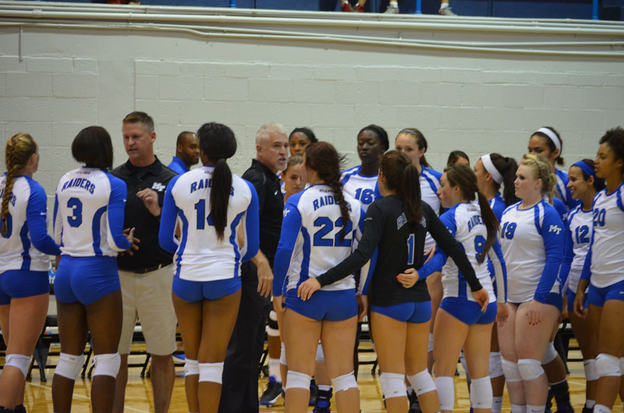 Blue Raider Volleyball Takes Hit in Season Opener