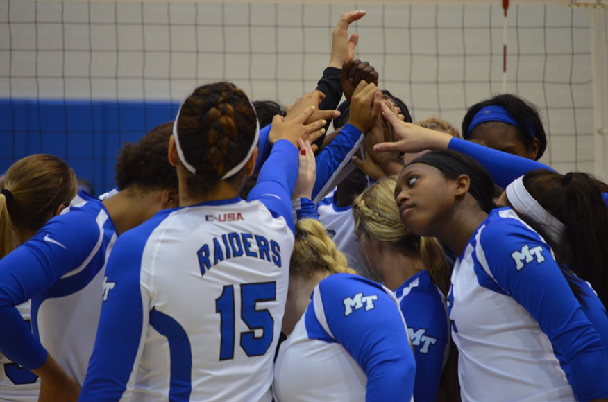 Blue Raiders Volleyball Drop Both Games on Texas Road Trip