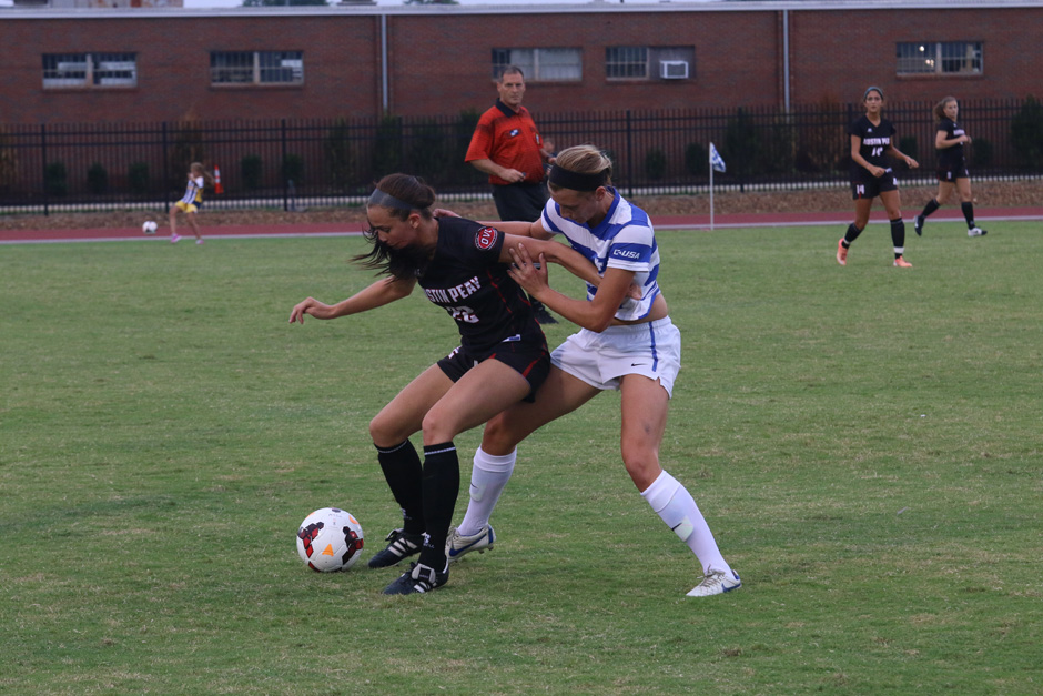 Lady Raiders Win Soccer Match in Over Time