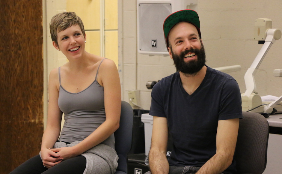 Music duo Pomplamoose discuss career with students