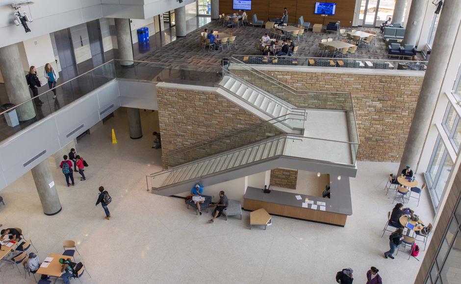 The new science building features 37 class laboratories, two open labs, 13 research labs and six classrooms.

Photo by Christopher Hamrick. 