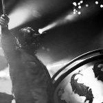 Slipknot percussionist Chris Fehn performs at Bridgestone Arena in Nashville, Tenn. on Friday, Nov. 22, 2014. The band was playing a headlining show on their "Prepare for Hell" Tour. (MTSU Sidelines/Matt Masters)