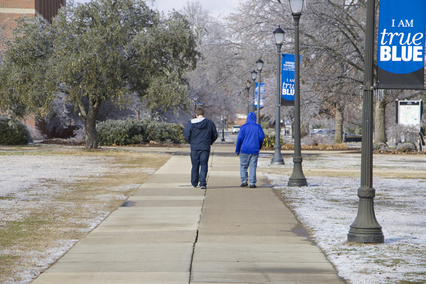 Photo Gallery:  MTSU Out for Winter Weather