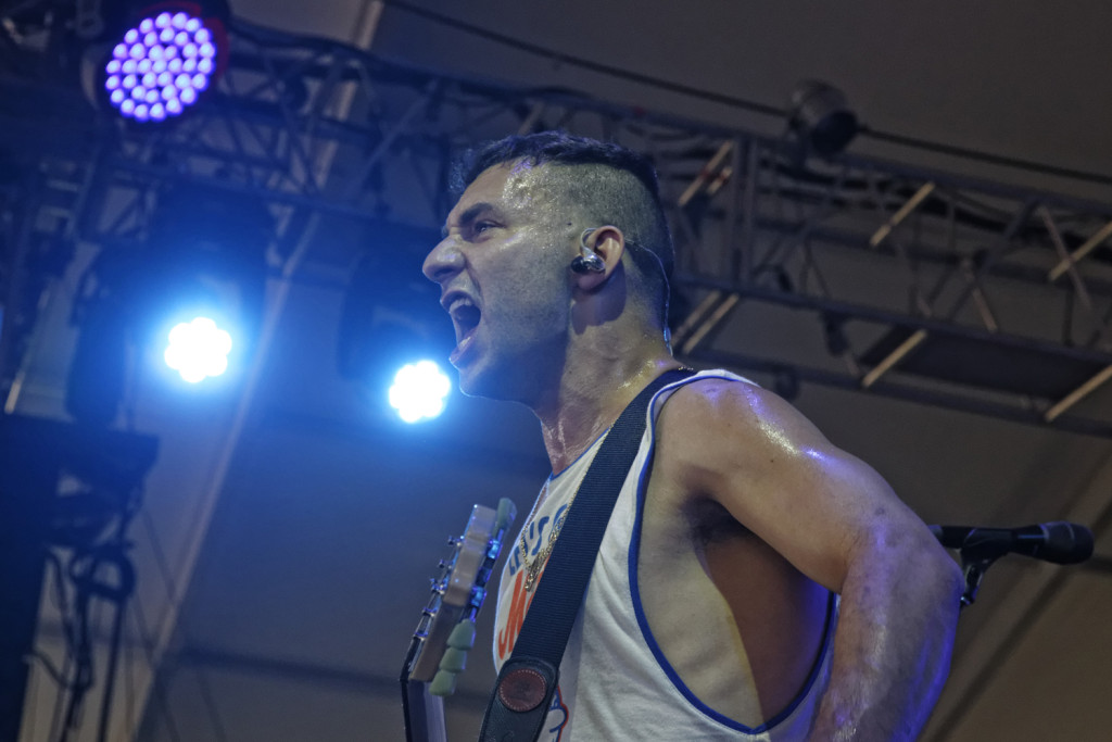 Jack Antonoff of Bleachers performs at the Bonnaroo Music and Arts Festival in Manchester, Tenn. on Saturday, June 13, 2015. (MTSU Seigenthaler News Service / Gregory French)