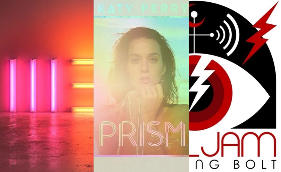 From left to right: The album artwork for Paul McCartney's "New," Katy Perry's "Prism" and Pearl Jam's " Lightning Bolt." (FILE/Edited by John Connor Coulston)