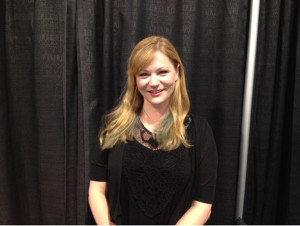 Jenna Busch before presenting her panel at Wizard World. (MTSU Sidelines/Tanner Dedmon)