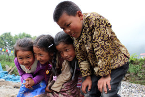 Sherpa children in festival clothing. (MTSU Sidelines/ Elizabeth Enck)