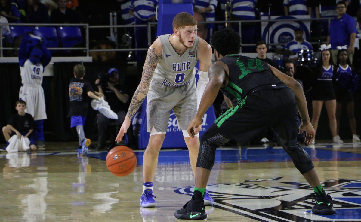 Dixon dribbling during the Marshall game