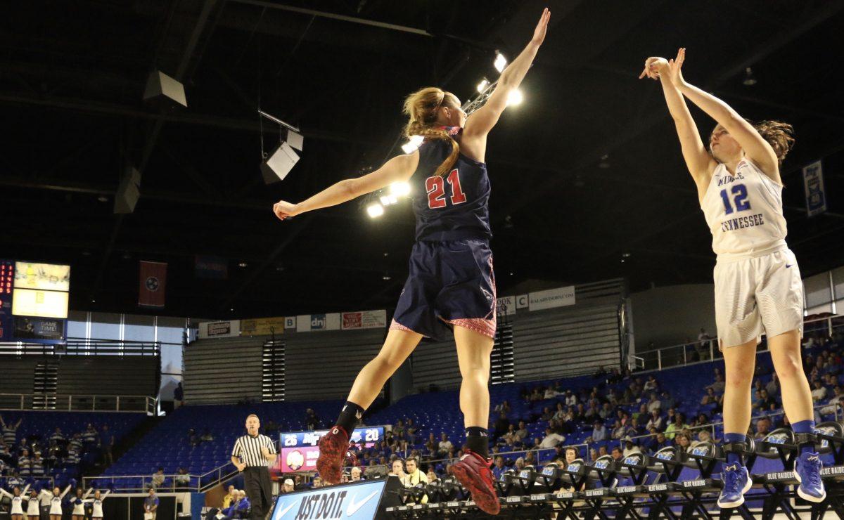 Jess Louro asserting her role for the Lady Raiders