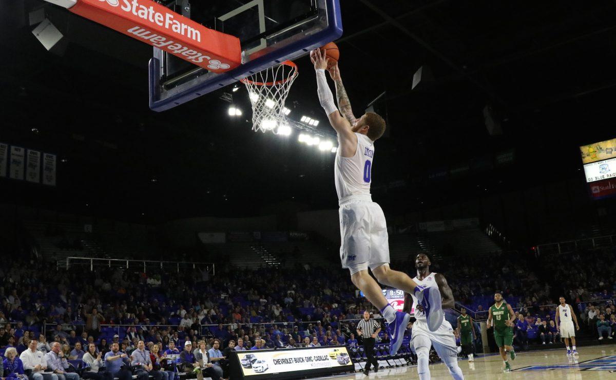 Williams dominates second half to lead Blue Raiders to victory over Charlotte