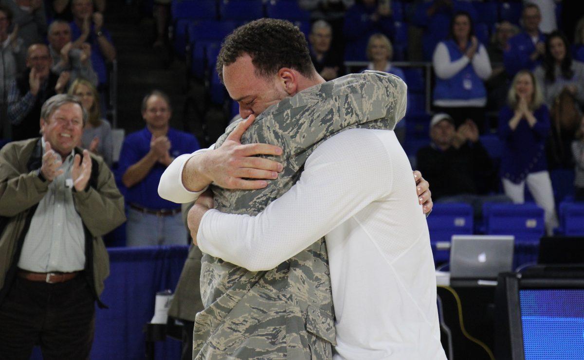 After months of separation, the two were finally together again on Saturday, March 4, 2017. (MTSU Sidelines/Darwin Moore)