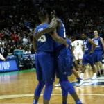 Williams and foote hug