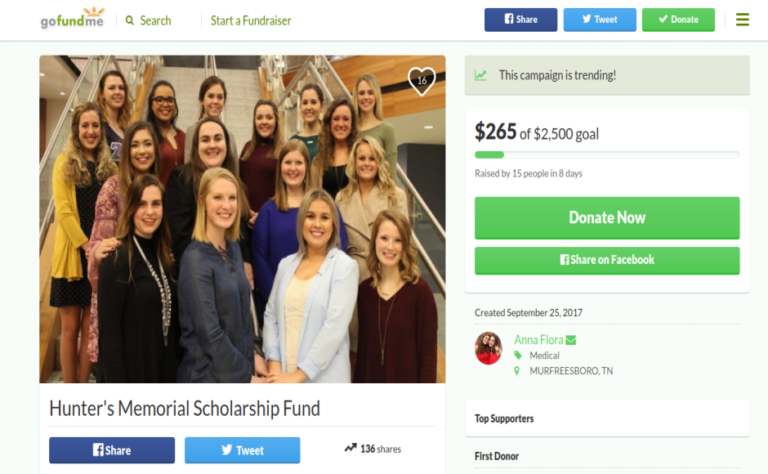 GoFundMe page created by sorority president after MTSU custodial staff member loses son to cancer