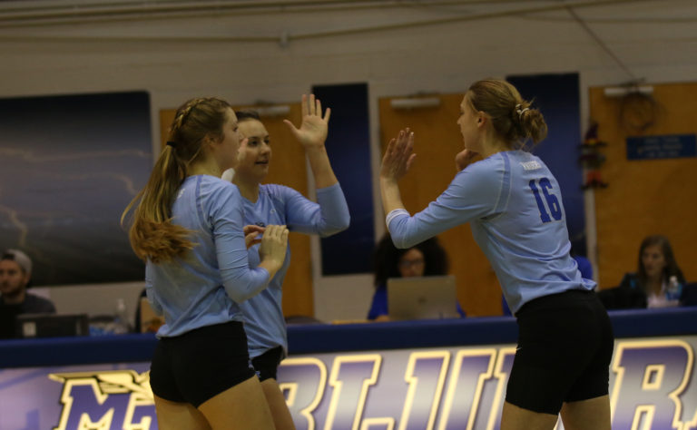 Volleyball: Blue Raiders take straight set victory over Tennessee State