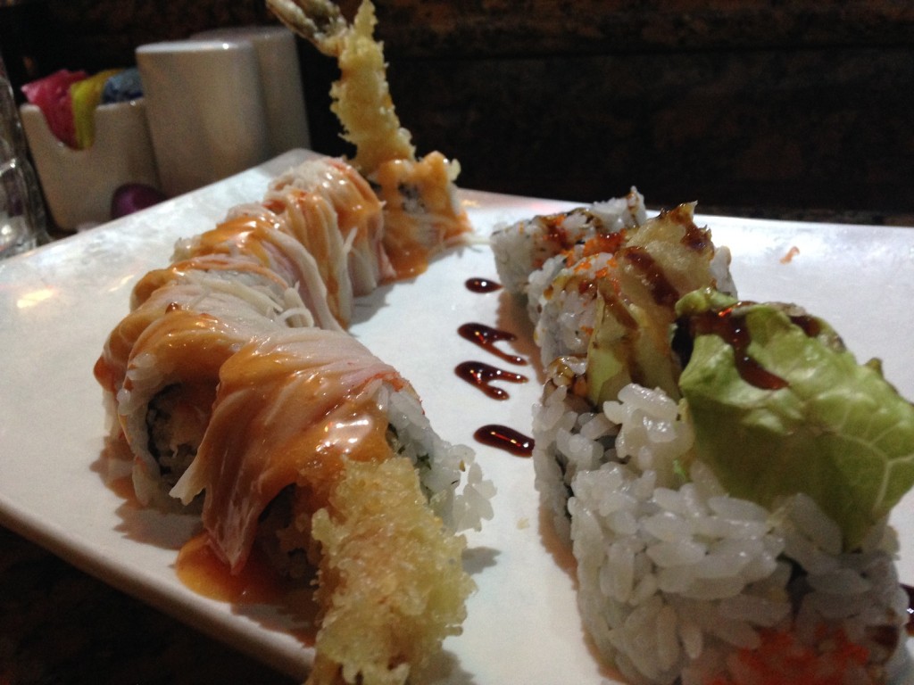 Two sushi roll from Cathay Asian Bistro in Murfreesboro, Tenn. MTSU Sidelines / John Connor Coulston)