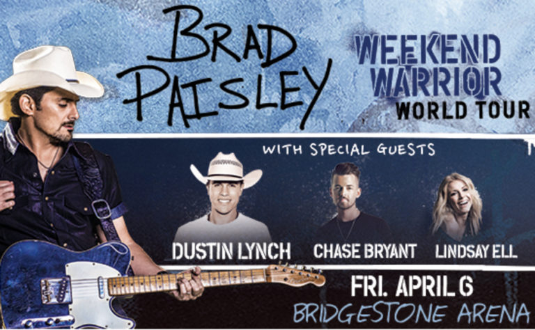 Brad Paisley announces concert at Bridgestone Arena, presale opportunity for students