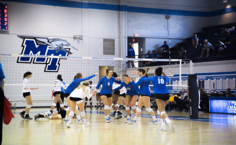 Volleyball: Blue Raiders fall to Southern Miss in first conference home game