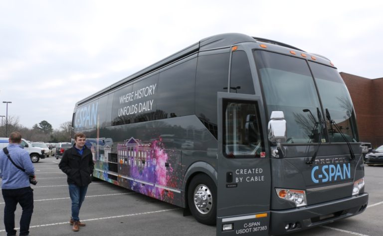 Photos: C-SPAN Bus visits MTSU, delivers interactive media experience to students