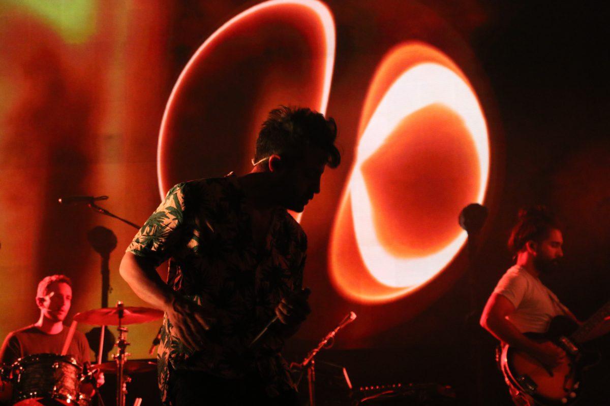 Young the Giant performing on Thursday, April 18, 2019 at Murphy Center (MTSU Sidelines / Makayla Boling)