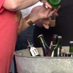 Brewer Company pouring an attendee some of their fine beer on Saturday September 28, 2019. (Carla Hicks_ MTSU Sidelines)