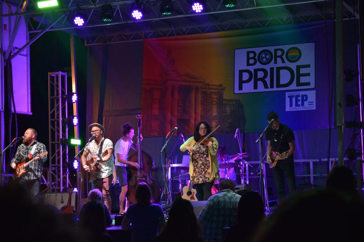 The Hardin Draw was just one of the bands who rocked the stage and kept the crowd upbeat at the 2019 Murfreesboro Pride Fest on Saturday, September 7. (Enrique A Geronimo / MTSU Sidelines)