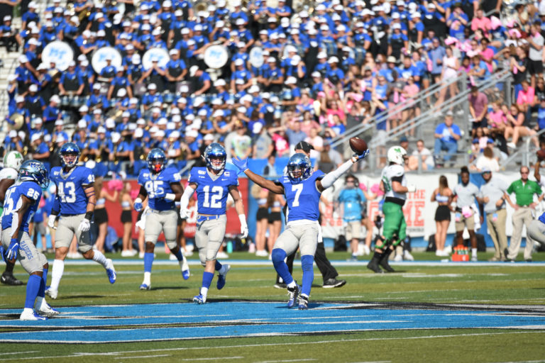 Football: MTSU grinds out C-USA opener against Marshall 24-13