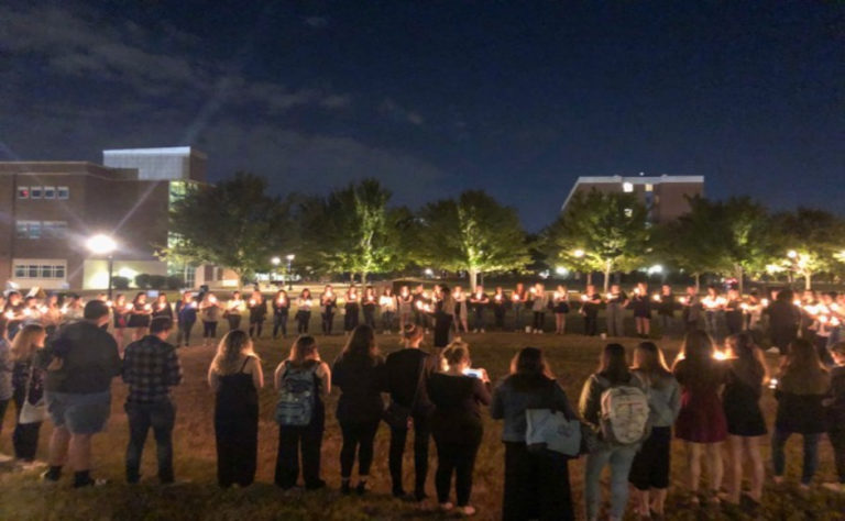 ‘Light the Night’ vigil at Student Union commons honors victims of domestic violence