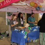 Zeta Tua Alpha serving guests at Floyd Stadium on Oct. 23, 2019. (MTSU Sidelines _ Veronica Prigmore)