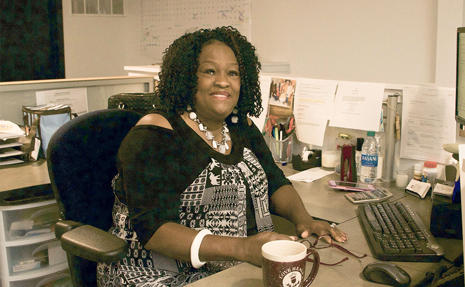 Dorris Walker-Taylor, hard at work after her incredible road to healing. 