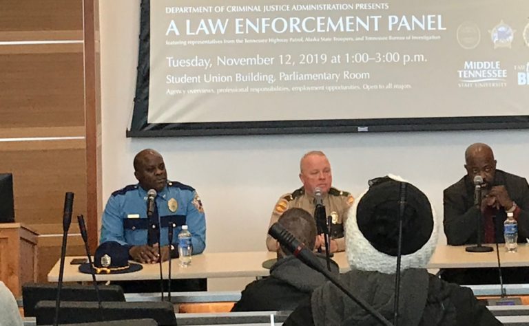 Law enforcement panel discussion covers mental health, police accountability