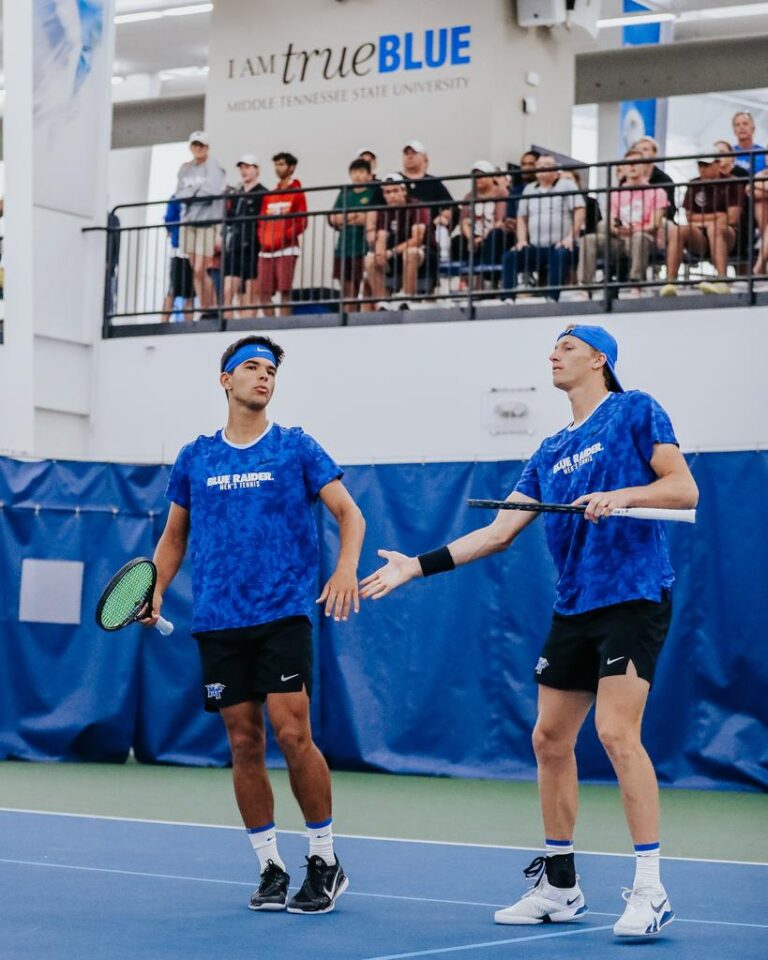 MTSU men’s tennis downs Tennessee Tech and UT Southern on senior night